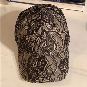 Black Lace Baseball Cap